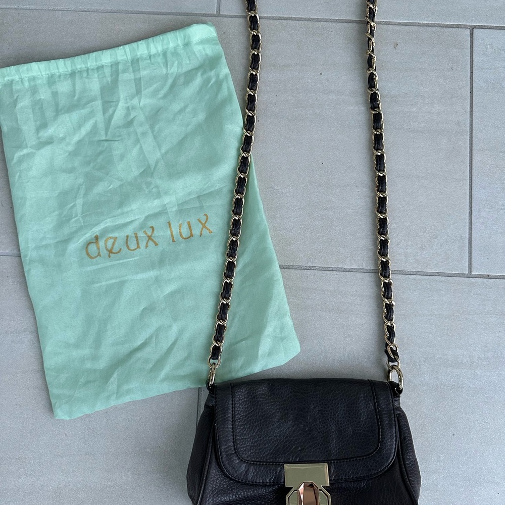 Deux Lux Brown Leather Crossbody Bag